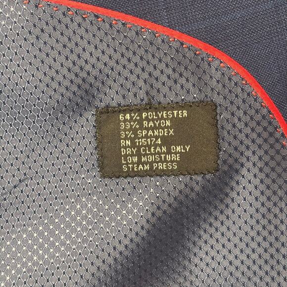 NWT Bocaccio Uomo Paris Blue Check Stretch Blazer Sport Coat R56/W50 MSRP $259 - Picture 9 of 16